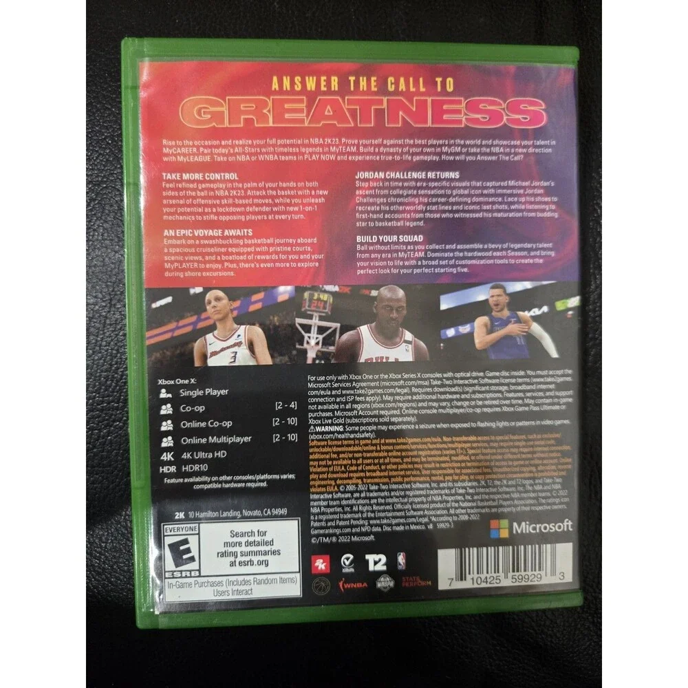 NBA 2K23 Video Game for Xbox One Disc And Case Tested And Works